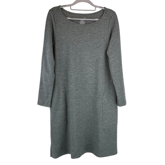 Wool& Margo Shift Dress Wool Blend Heathered Gray Grey Sz M Wooland - Picture 1 of 12
